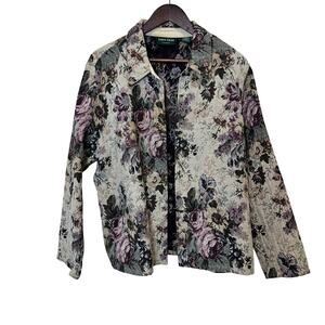 Lemon Grass Studio Floral Tapestry Jacket XL
